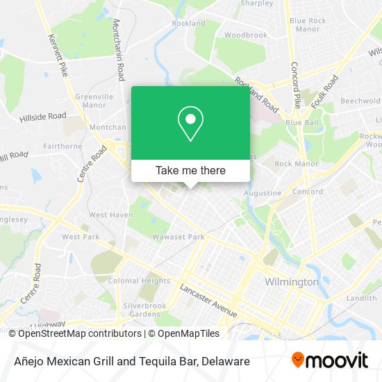 Mapa de Añejo Mexican Grill and Tequila Bar