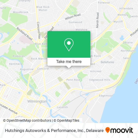 Hutchings Autoworks & Performance, Inc. map