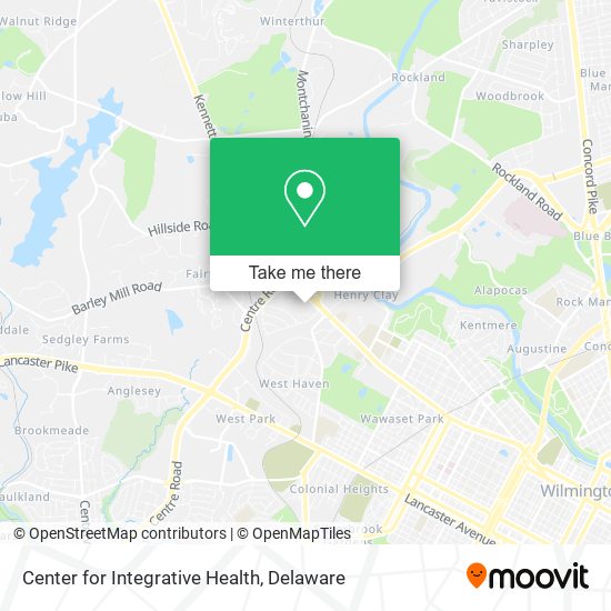 Center for Integrative Health map