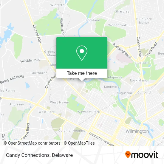 Candy Connections map