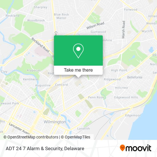 ADT 24 7 Alarm & Security map