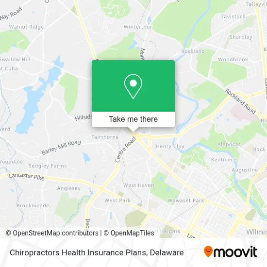 Chiropractors Health Insurance Plans map