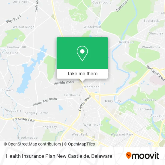 Health Insurance Plan New Castle de map