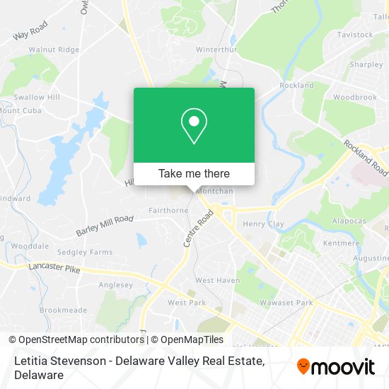 Letitia Stevenson - Delaware Valley Real Estate map