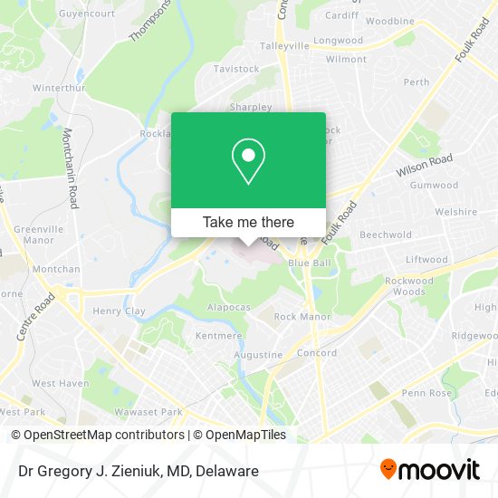 Dr Gregory J. Zieniuk, MD map