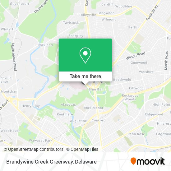 Brandywine Creek Greenway map