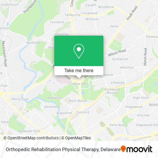 Orthopedic Rehabilitation Physical Therapy map