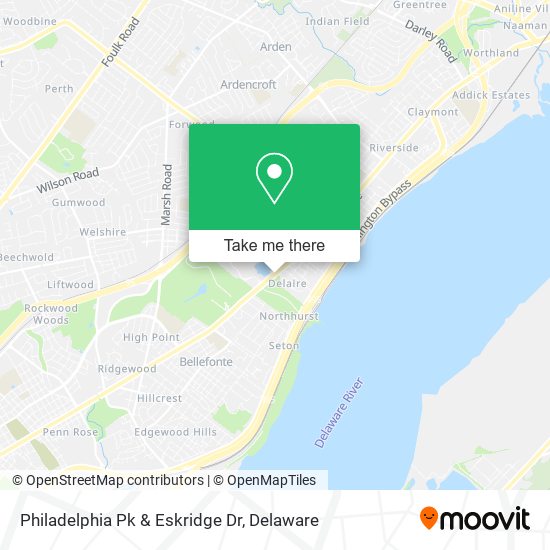 Philadelphia Pk & Eskridge Dr map