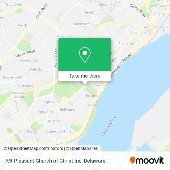 Mapa de Mt Pleasant Church of Christ Inc