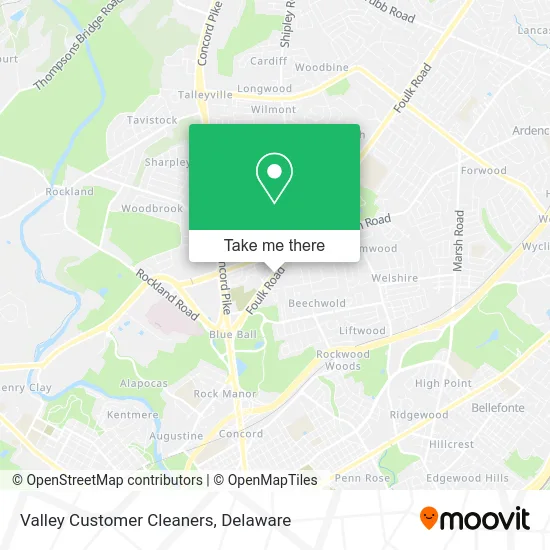 Valley Customer Cleaners map