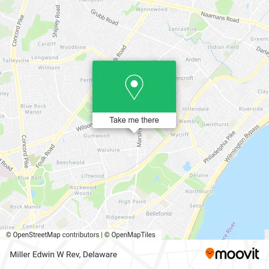 Miller Edwin W Rev map