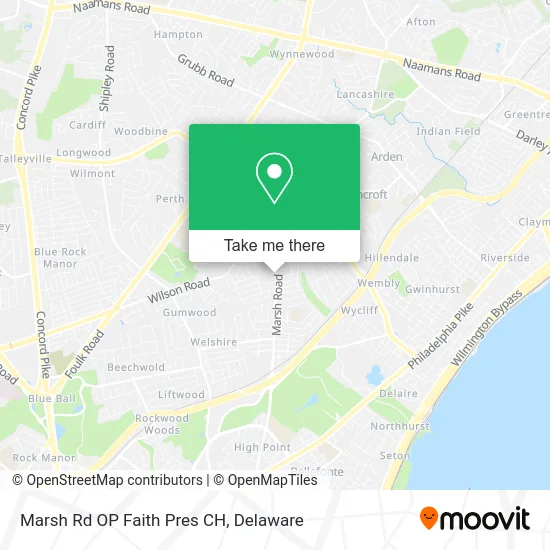 Marsh Rd OP Faith Pres CH map
