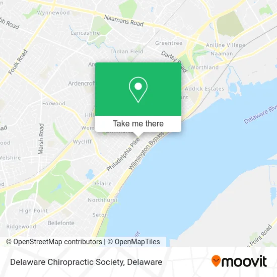 Delaware Chiropractic Society map