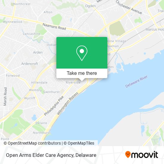 Open Arms Elder Care Agency map