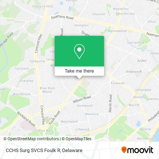 Mapa de CCHS Surg SVCS Foulk R