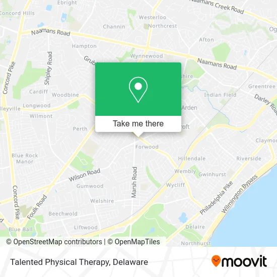 Talented Physical Therapy map