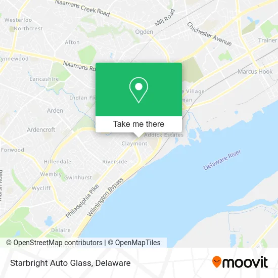 Starbright Auto Glass map