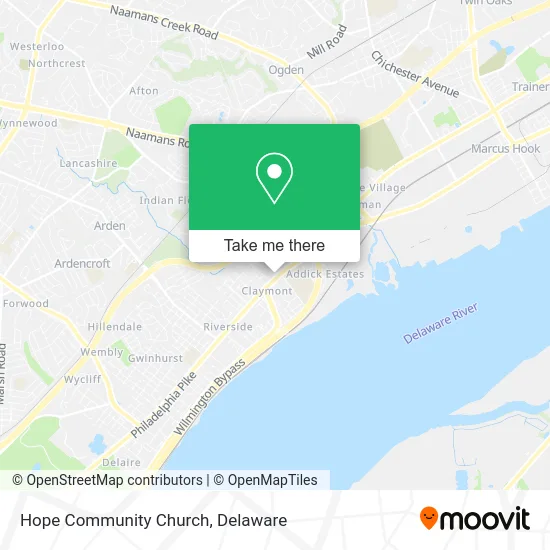 Hope Community Church map