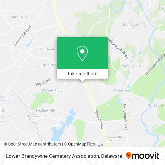 Lower Brandywine Cemetery Association map