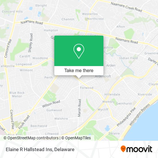 Mapa de Elaine R Hallstead Ins