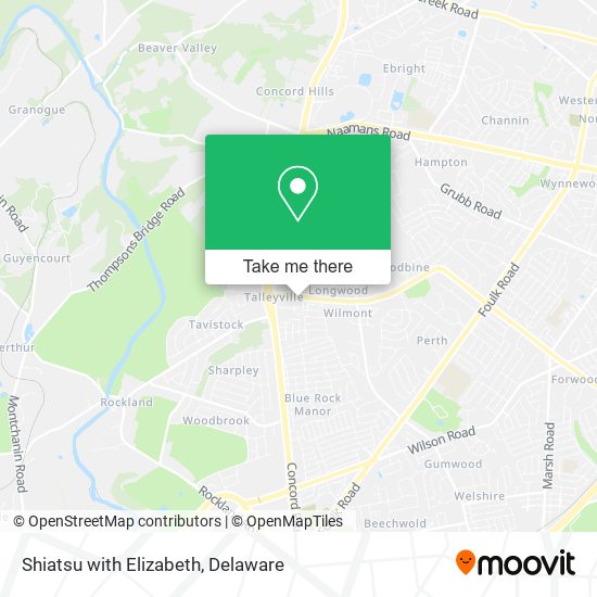 Shiatsu with Elizabeth map