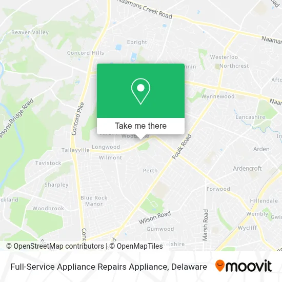 Full-Service Appliance Repairs Appliance map