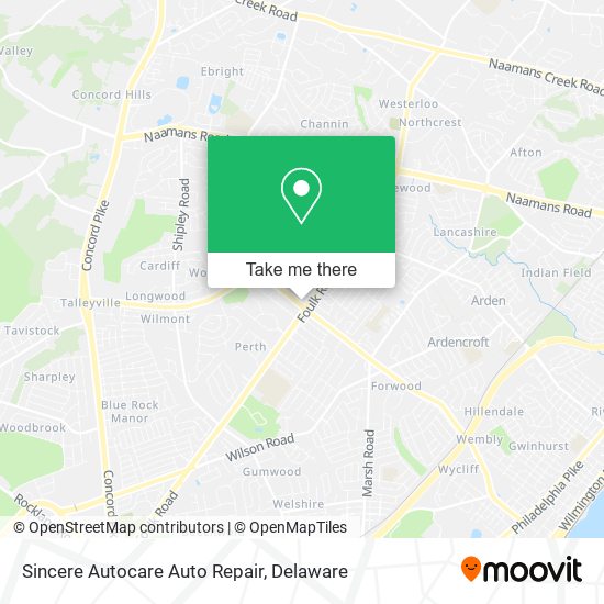 Sincere Autocare Auto Repair map
