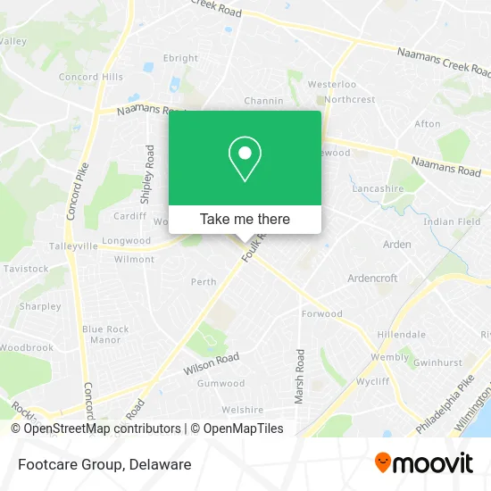 Footcare Group map