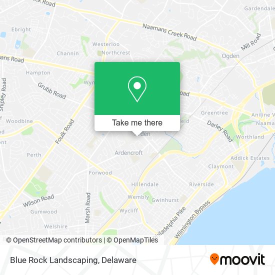 Blue Rock Landscaping map
