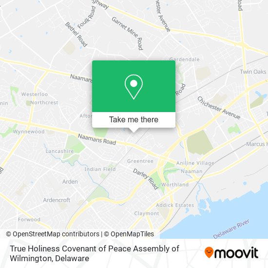 True Holiness Covenant of Peace Assembly of Wilmington map