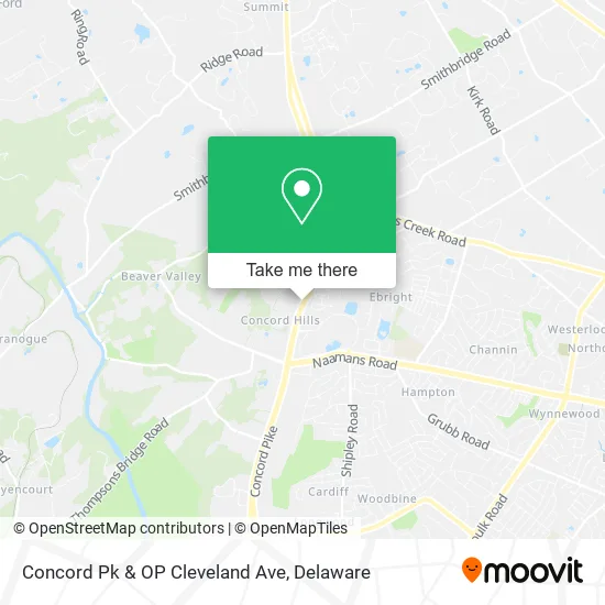 Concord Pk & OP Cleveland Ave map