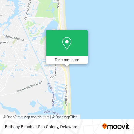 Bethany Beach at Sea Colony map