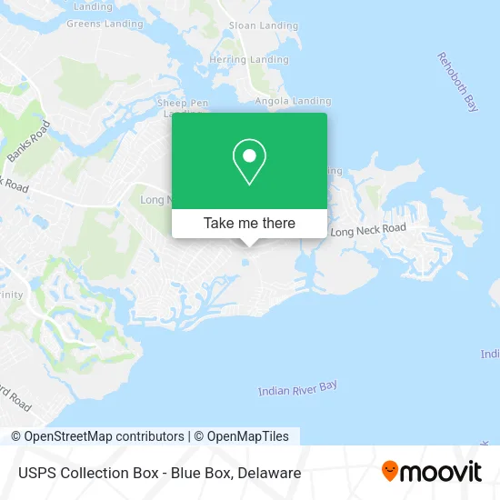 USPS Collection Box - Blue Box map