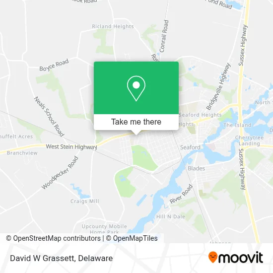 David W Grassett map