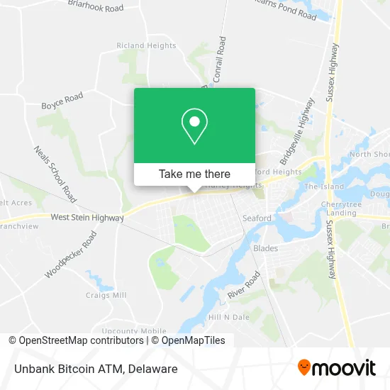 Unbank Bitcoin ATM map