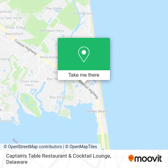 Captain's Table Restaurant & Cocktail Lounge map
