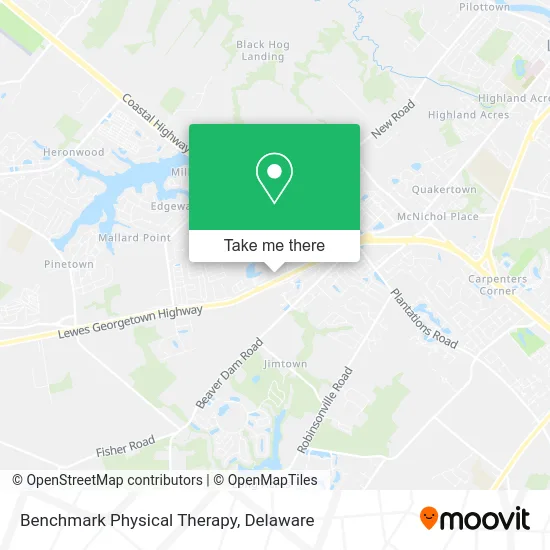 Benchmark Physical Therapy map