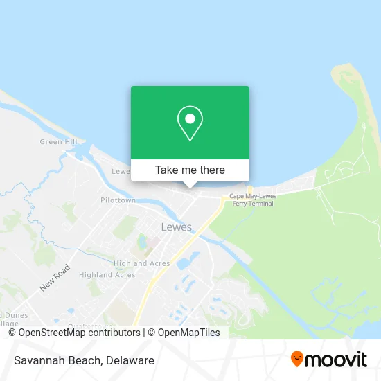Savannah Beach map