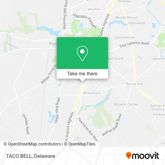 TACO BELL map