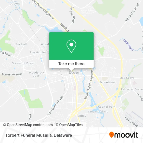 Torbert Funeral Musalla map