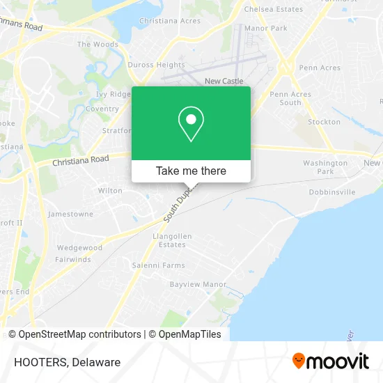HOOTERS map