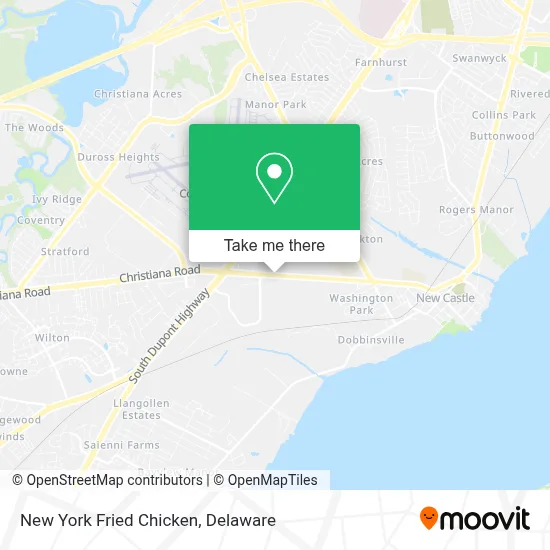 New York Fried Chicken map