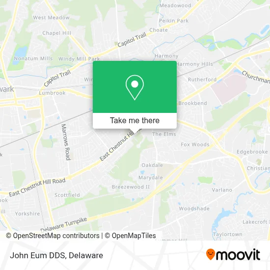 John Eum DDS map