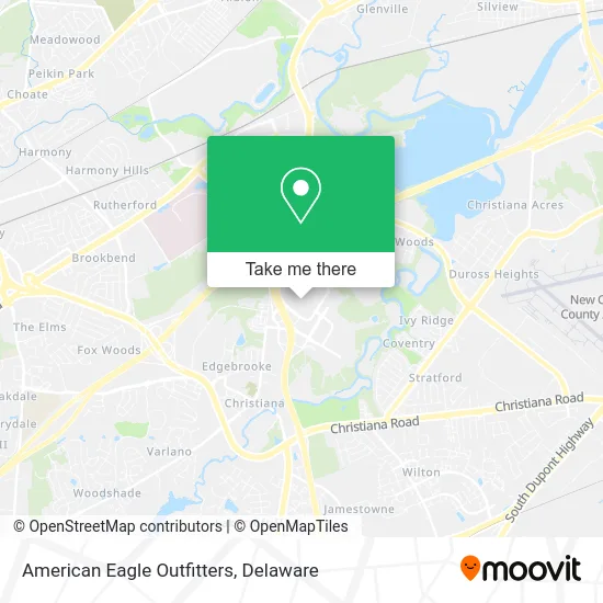 AMERICAN EAGLE OUTFITTERS map