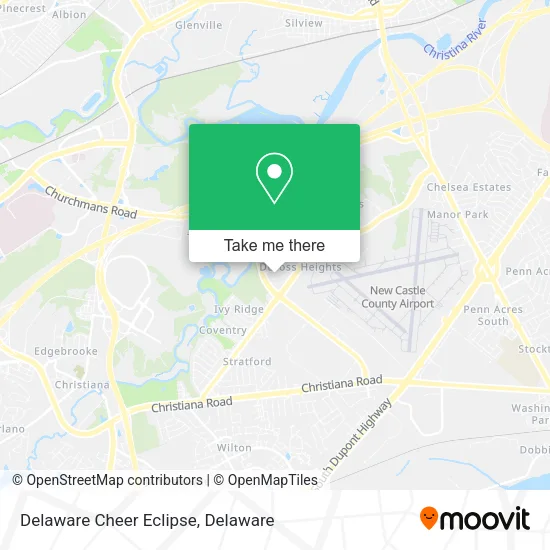 Delaware Cheer Eclipse map