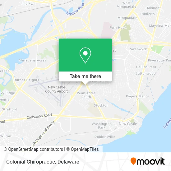 Colonial Chiropractic map