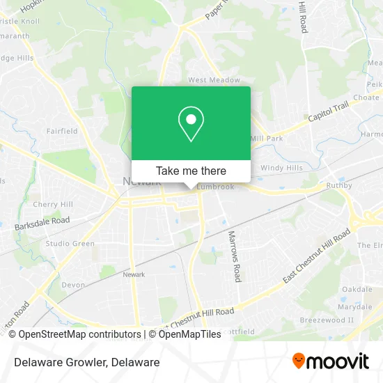 Delaware Growler map