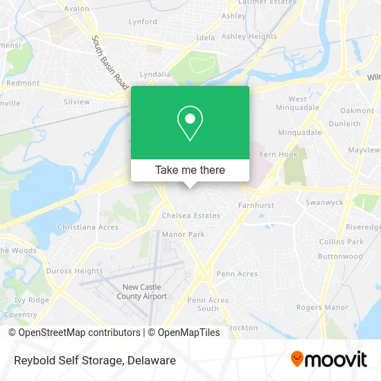 Reybold Self Storage map