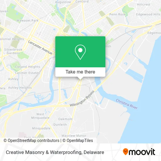 Creative Masonry & Waterproofing map