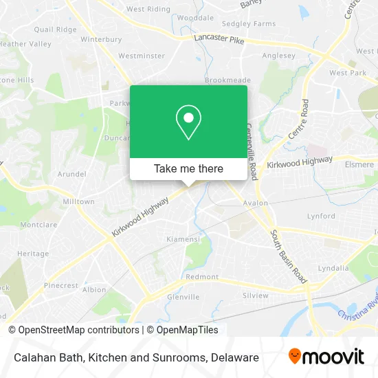 Calahan Bath, Kitchen and Sunrooms map